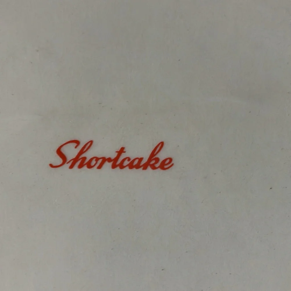Vintage 12” strawberry shortcake serving dish platter plate EUC